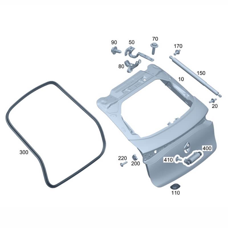 Car Accent Parts Trunk Lid For Benz EQE SUV 500