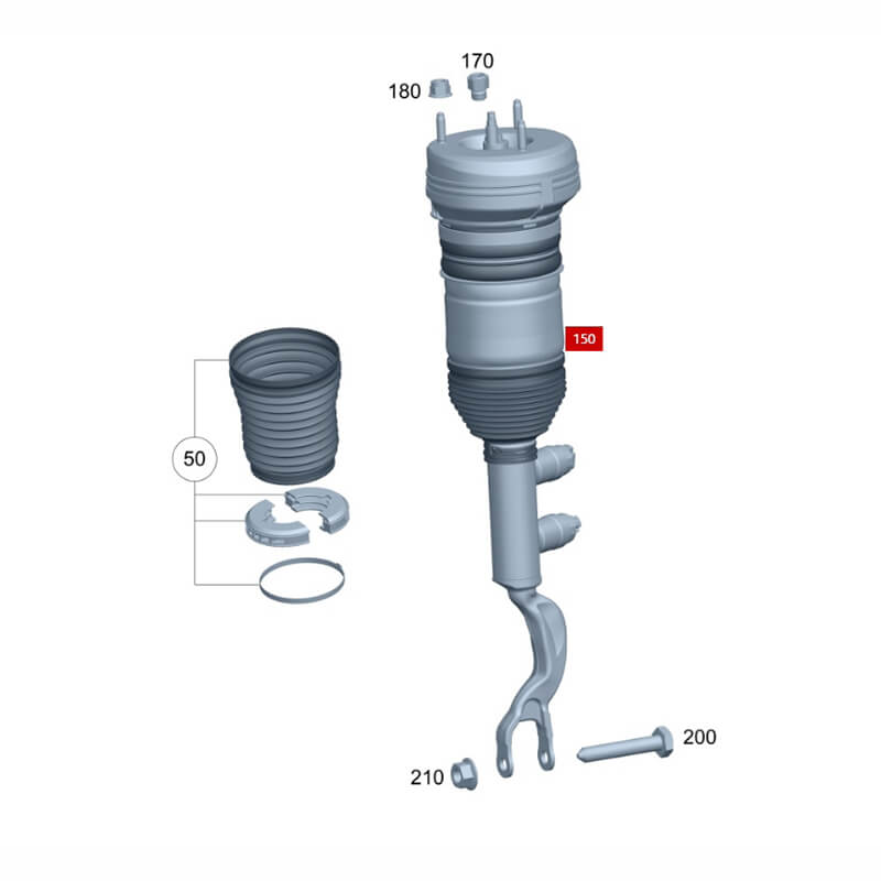 Car Shock Absorbers For Benz EQE SUV 500