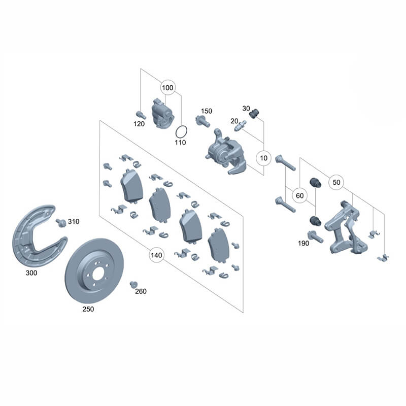 Brake Disc Carbon Ceramic Brake Disc For Benz EQB 260