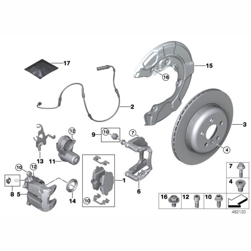 Car Brake Pad Replacement Rear Brake Pad Set For BMW X5