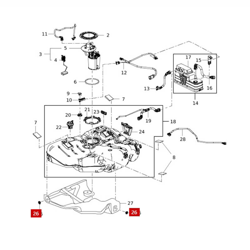 Car Fuel Pump For Chevrolet Cruze