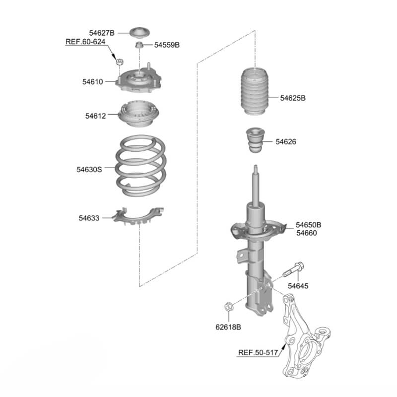 Car Shock Absorber Hyundai Elantra