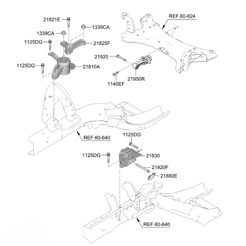 Car Engine Mounts For Hyundai Elantra